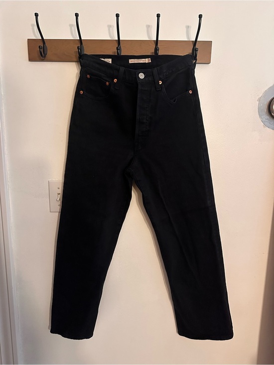Levi's Denim - Levi's Black High-Rise Wide Leg Jeans
